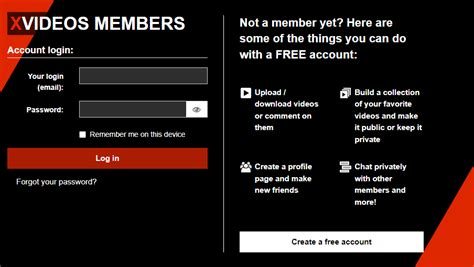 xvideos login|my account login Search